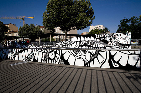  fresques Skate park de villeurbanne