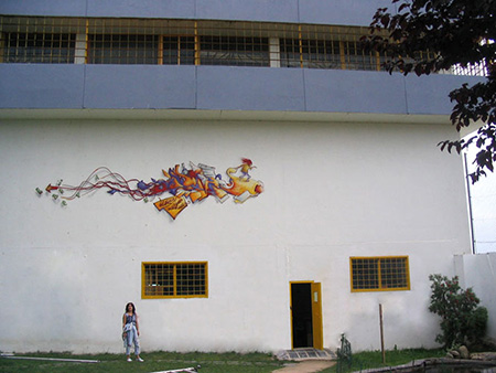  fresques Fresque pour les personnes incarcérées à la prison  Pereiro de Aguiar, Espagne